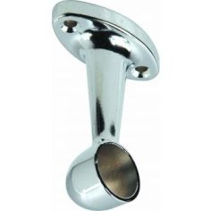 Tube Support End Pillar 19mm Dia Zinc Chrome