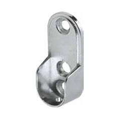 Tube Support End Flange 30x15 Oval Zinc Chrome