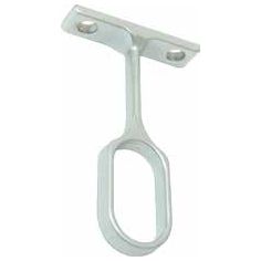 Tube Support Centre Pillar 30x15 Oval Zinc Chrome