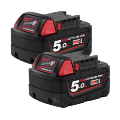 NLA Milwaukee M18 REDLITHIUM®-ION 5.0AH Battery Twin Pack