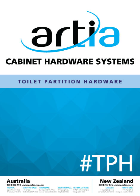 Artia Toilet Partition Hardware catalogue cover