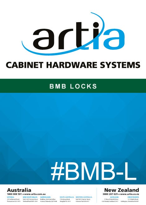 Artia BMB Locks catalogue cover