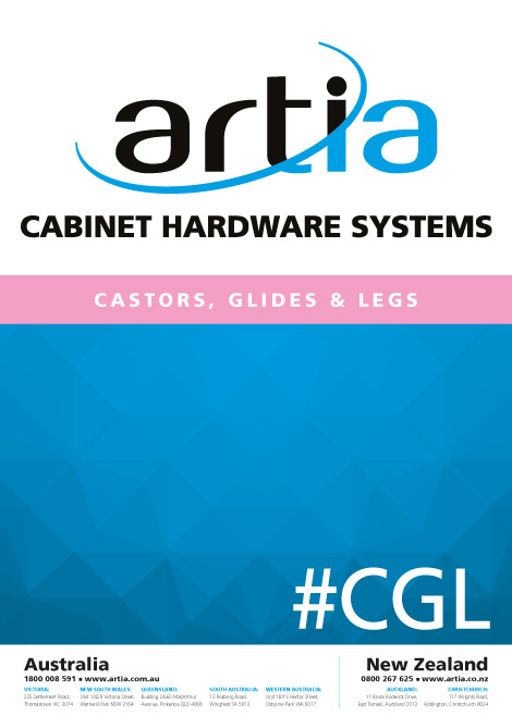 Artia Castors, Glides & Legs catalogue cover