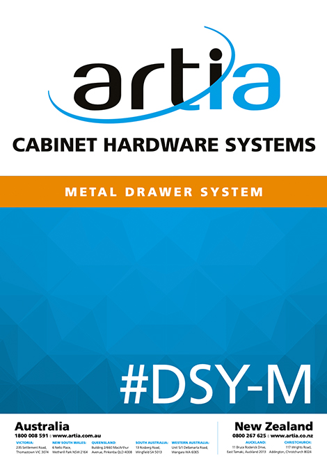 Artia Metal Drawer System catalogue cover