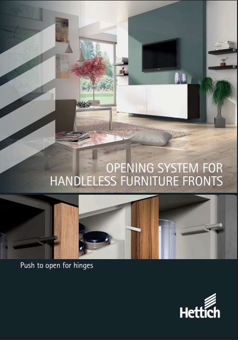 Hettich Push to Open Hinges catalogue cover