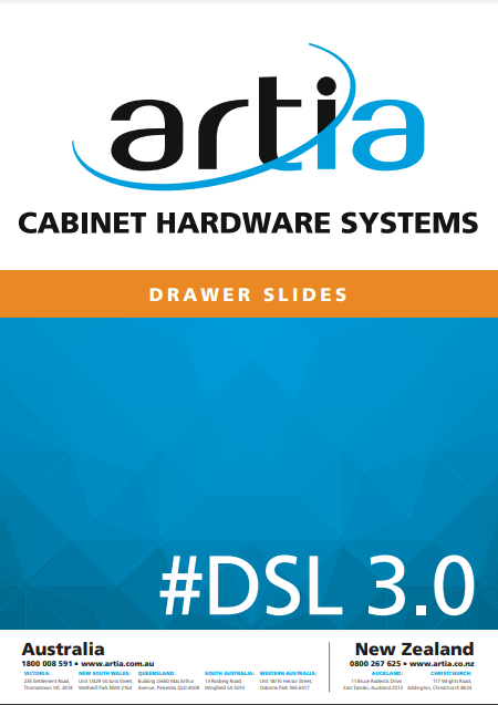 Artia Drawer Slides catalogue cover