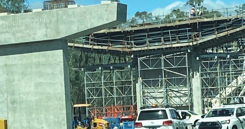 Echuca Moama Bridge construction