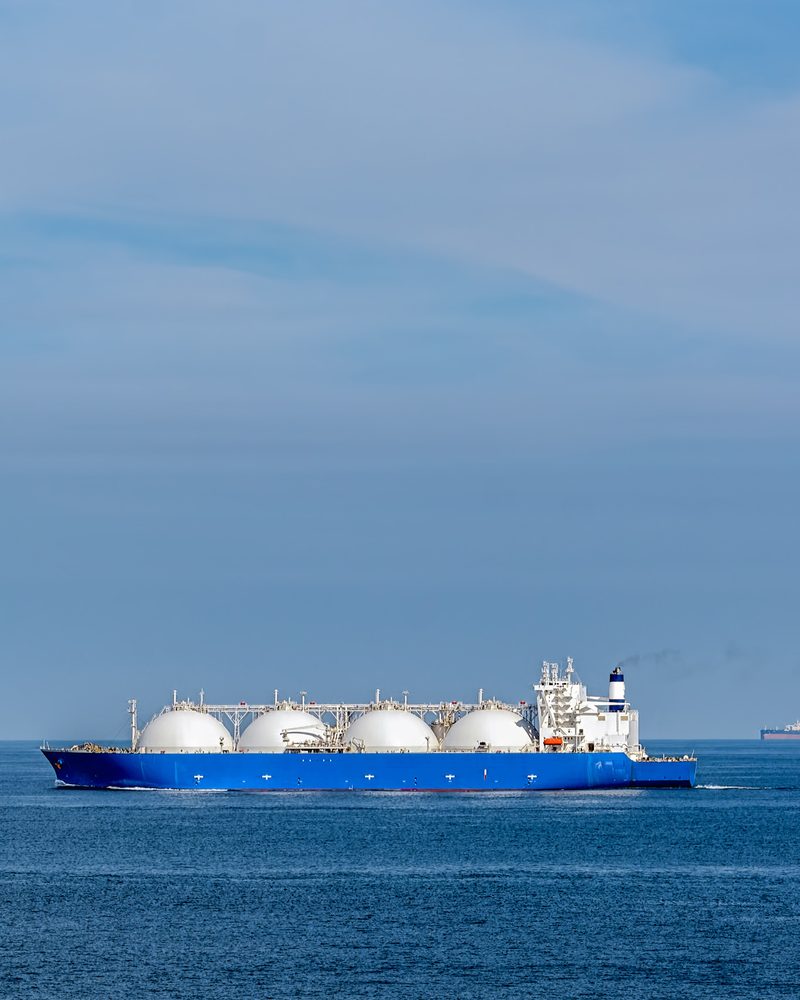 LNG carrier at sea
