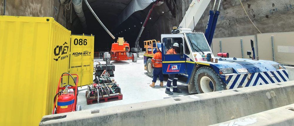 Civil infrastructure work site