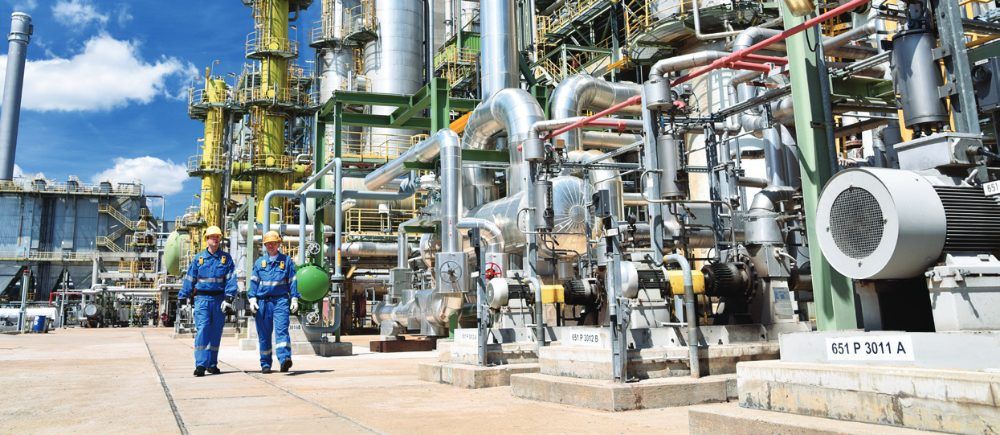 Petrochemical work site